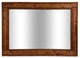 Herringbone Stained Vanity Mirror, English Chestnut, 36"x30", Horizontal