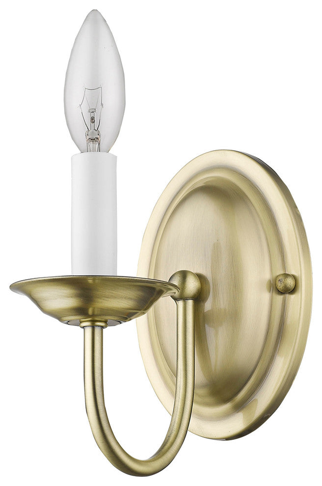 Home Basics Wall Sconce, Antique Brass