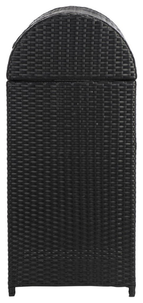 Safavieh Outdoor Serapis Trash Bn Black