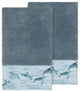 Mia 2 Piece Embellished Bath Towel Set