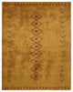 HAND KNOTTED LOOM SILK ECO-FRIENDLY RUGS-5'x8',Rectangle,Gold Red,Contemporary
