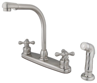 Kingston Brass Centerset Kitchen Faucet, Brushed Nickel