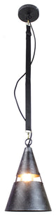 Yalit Industrial 1-Light Black Cone Pendant
