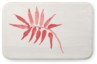 34" x 21" Frond Bathmat, Pink