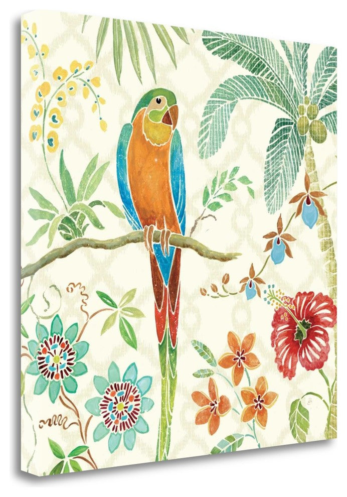 "Tropical Paradise IV" By Daphne Brissonnet, Giclee Print on Gallery Wrap Canvas