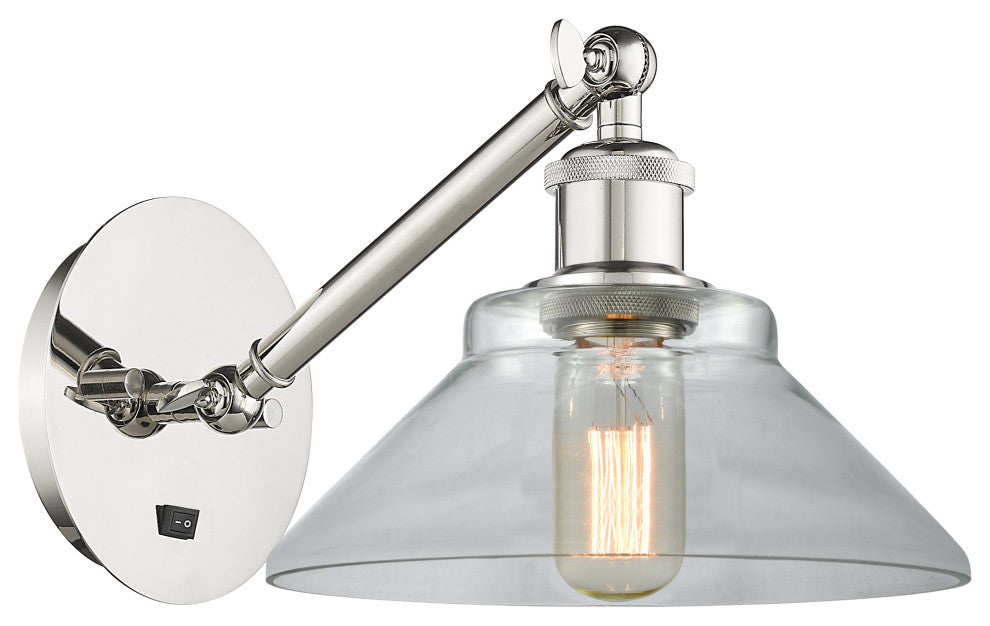 Innovations 317-1W-PN-G132-LED 1-Light Sconce, Polished Nickel