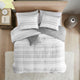 Intelligent Design Lumi Striped Comforter Set, Grey