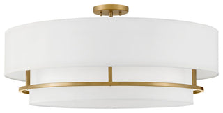 Hinkley Lighting 38895 Graham 4 Light 30"W Semi-Flush Drum - Lacquered Brass