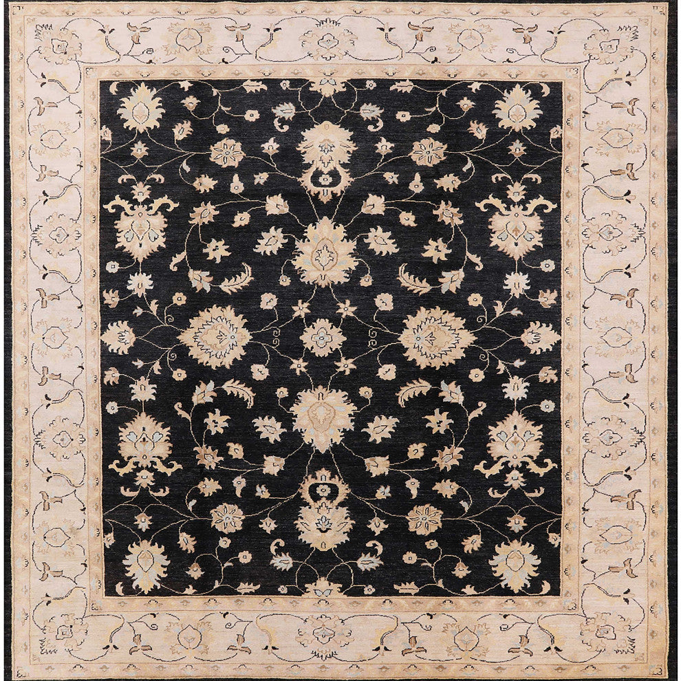 Ahgly Company Indoor Square Mid-Century Modern Area Rugs, 7' Square