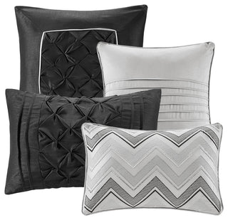 Madison Park Essentials Joella 24 Piece Room, a Bag, Grey