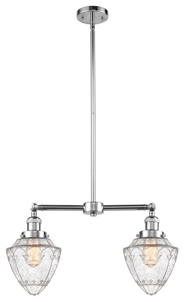 Innovations 209-PC-G664-7 2 Light 24" Island Light, Polished Chrome