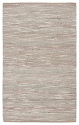 Jaipur Living Sanja Handmade Solid Area Rug, Pink/Cream, 5'x8'