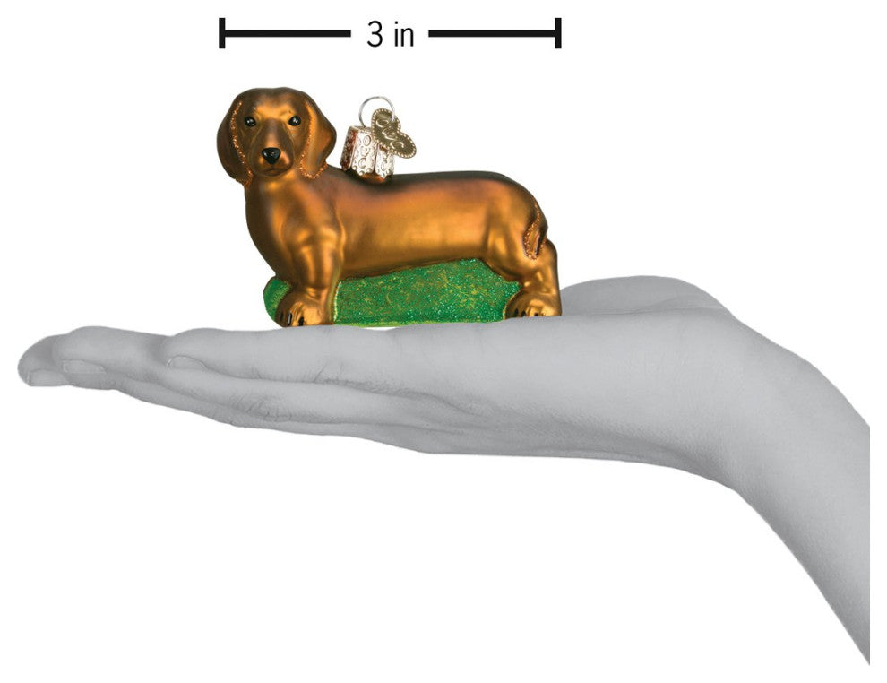 Old World Christmas Hanging Glass Ornament, Dachshund