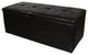Brown Faux Leather Storage Bench