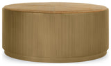 Evan 40" Round Brass Coffee Table