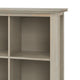 Artisan Solid Wood 45" X 43" 9 Cube Bookcase And Storage Unit In Distressed Grey