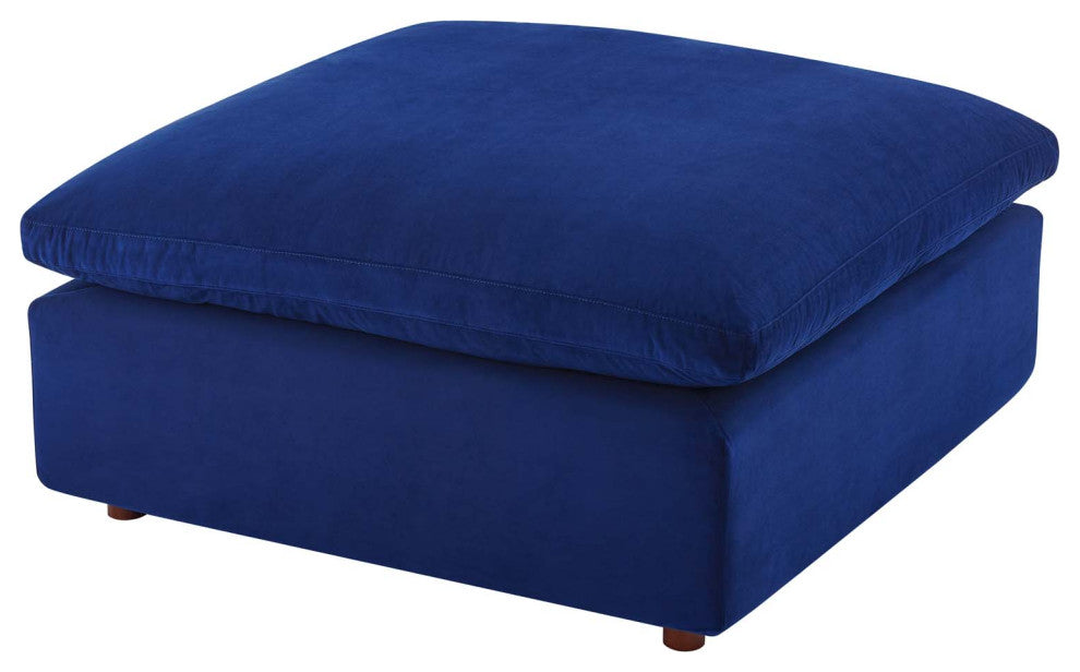 Sectional Sofa Set, Velvet, Blue Navy, Modern, Living Lounge Hotel Hospitality