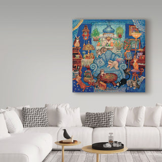 "Domestic Cats" by Bill Bell, Canvas Art