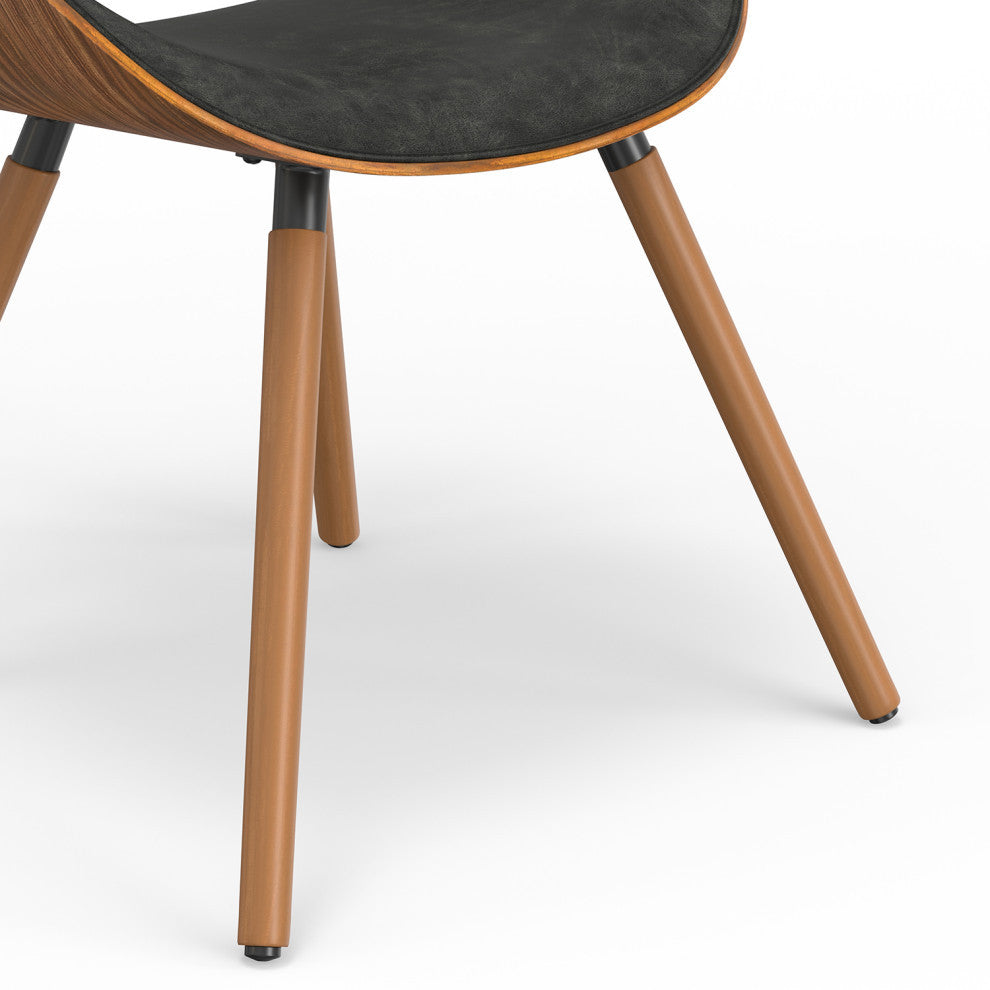 Marana Dining Chair in Slate Grey Vegan Faux Leather