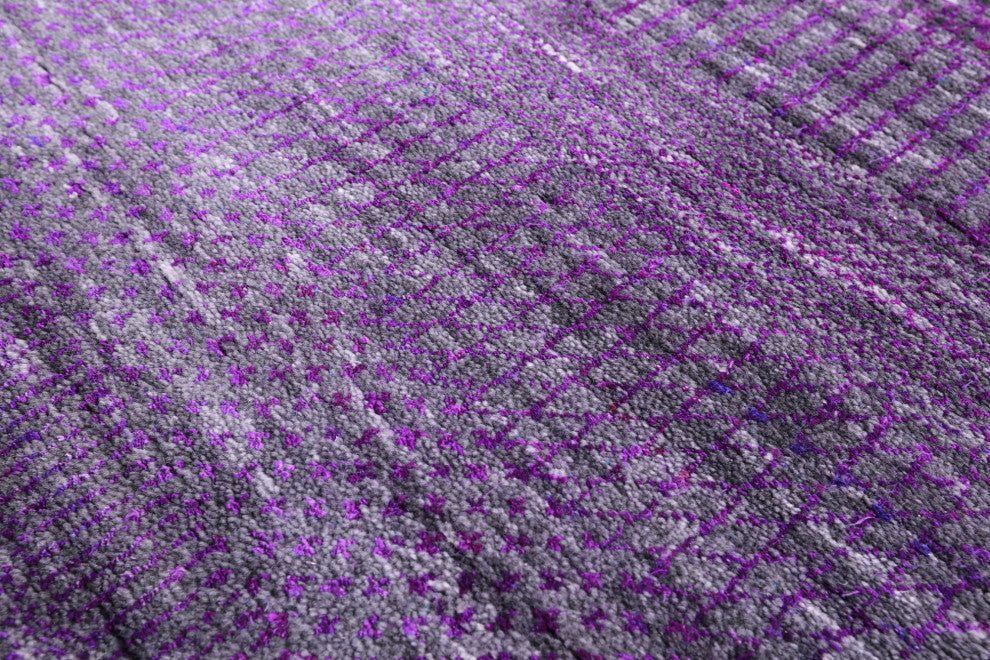 2' 5" X 19' 11" Runner Wool and Silk Super Savannah Gabbeh Handmade Rug Q8997