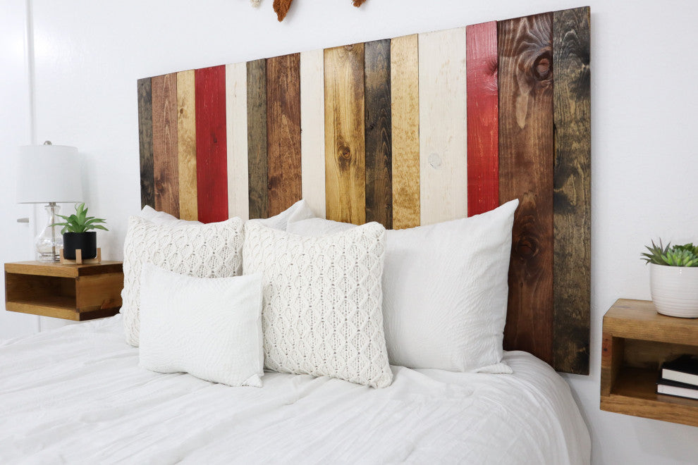 Handcrafted Headboard, Leaner Style, Fall Mix, King