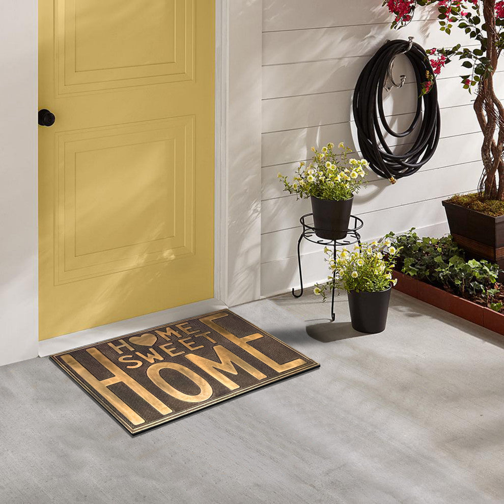 A1HC Rubber Pin Home Welcome Door Mats 18"X30", Home Sweet Home