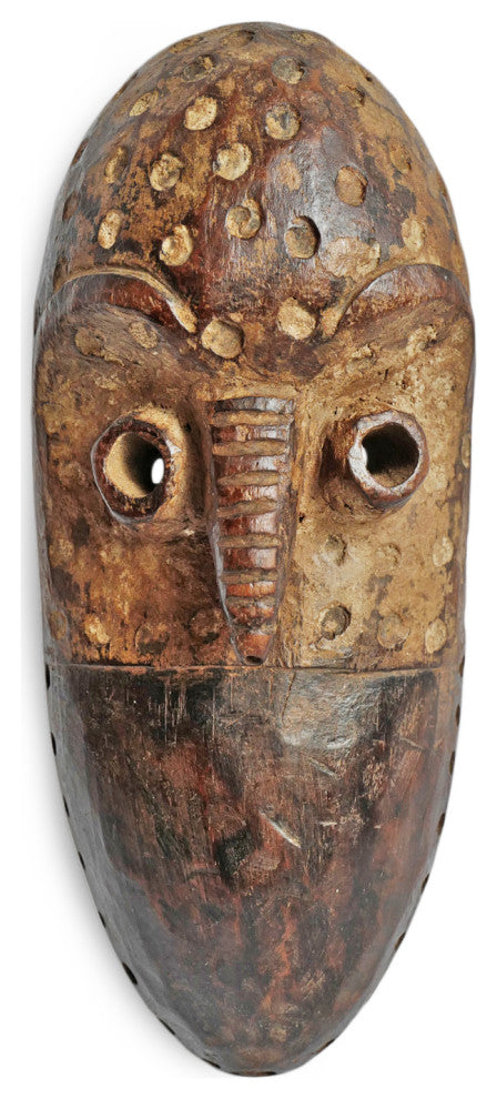 Consigned Vintage Carved Dotted Lega Mask