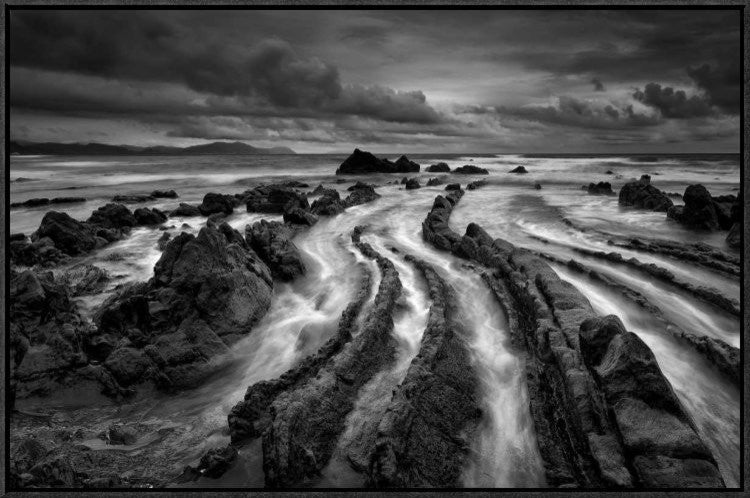 "Dark Barrika" Framed Canvas Giclee by Antonio Carrillo Lopez, 31x20"