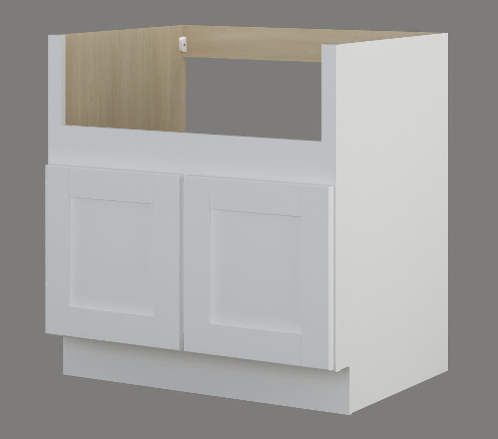 Shaker Hill Series Farm Sink Kitchen Base Cabinet, 33"