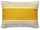 Yellow and White Farmhouse Stripe 14x20 Lumbar Pillow