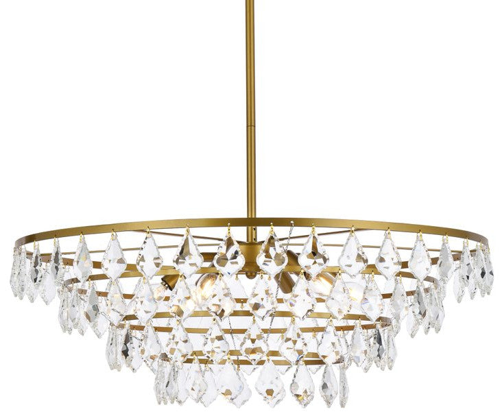 Evan 28" Pendant, Brass