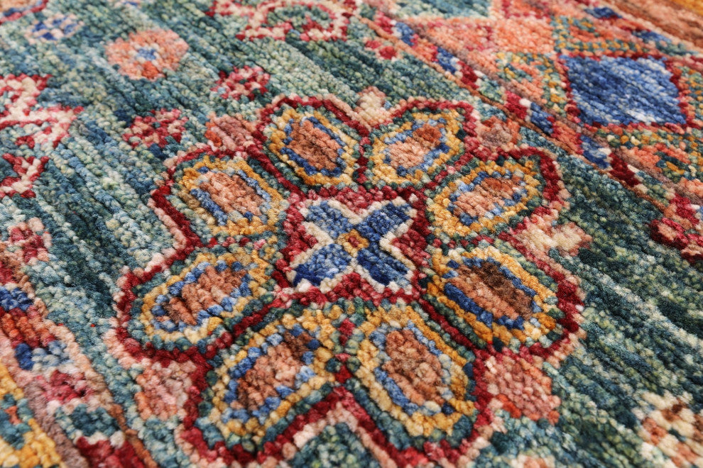4' 0" X 6' 3" Khorjin Super Kazak Handmade Rug Q10464