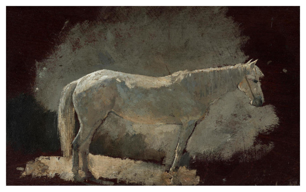 "White Mare, c.1868" Digital Paper Print by Winslow Homer, 32"x20"
