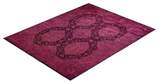 Overdyed, One-of-a-Kind Hand-Knotted Area Rug Pink, 8'2"x10'2"