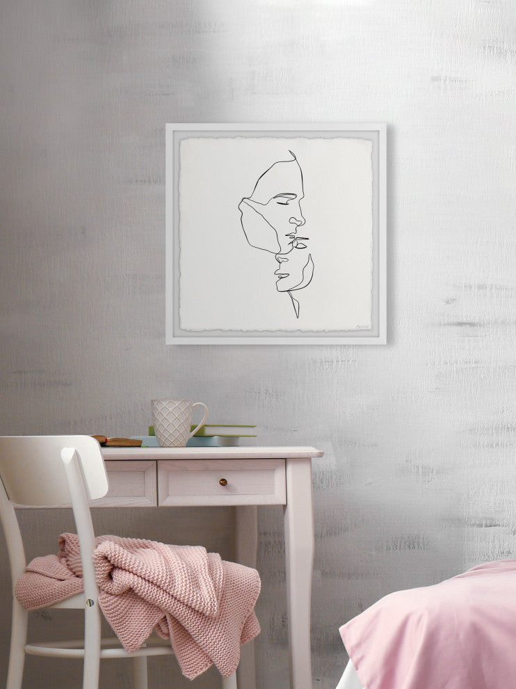 "Warm Embrace" Framed Painting Print, 32x32