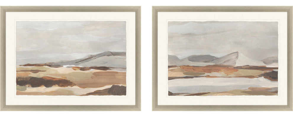 Dusky Mountain, 2-Piece Set Framed Art