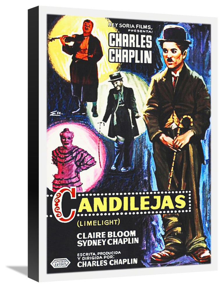 Charlie Chaplin, Spanish, Limelight, 1952, 15x22