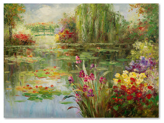 'Water Lilies' Canvas Art by Victor Giton