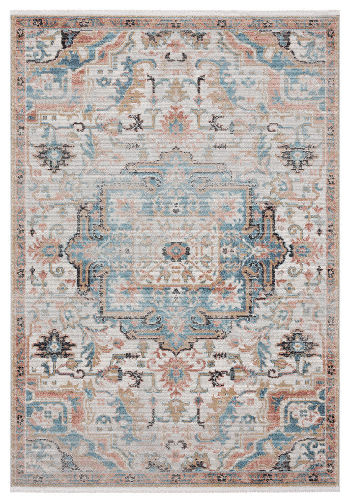 Abani Azure Collection AZR110A Beige Faded Vintage Persian Area Rug