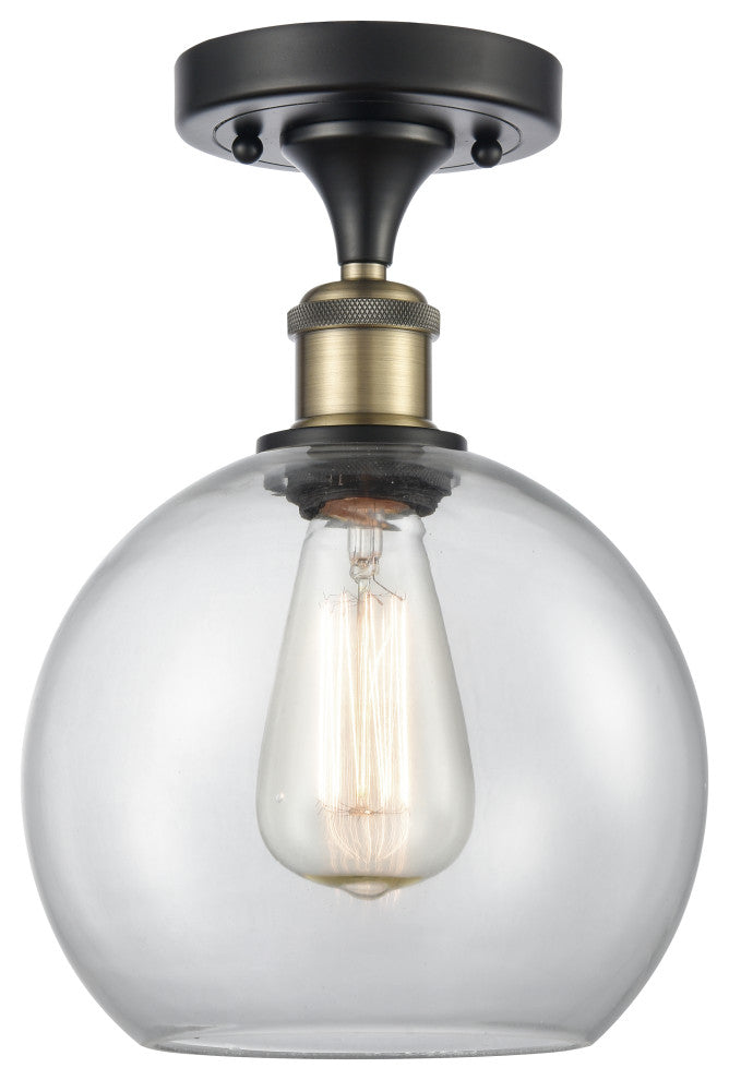 Innovations Lighting 516-1C-BAB-G122-8 Athens 1 Light 8" Semi-Flush Mount