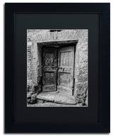 "Siena Door" Matted Framed Canvas Art by Moises Levy