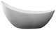 ALFI brand AB9951 73" White Solid Surface Smooth Resin Soaking Slipper tub