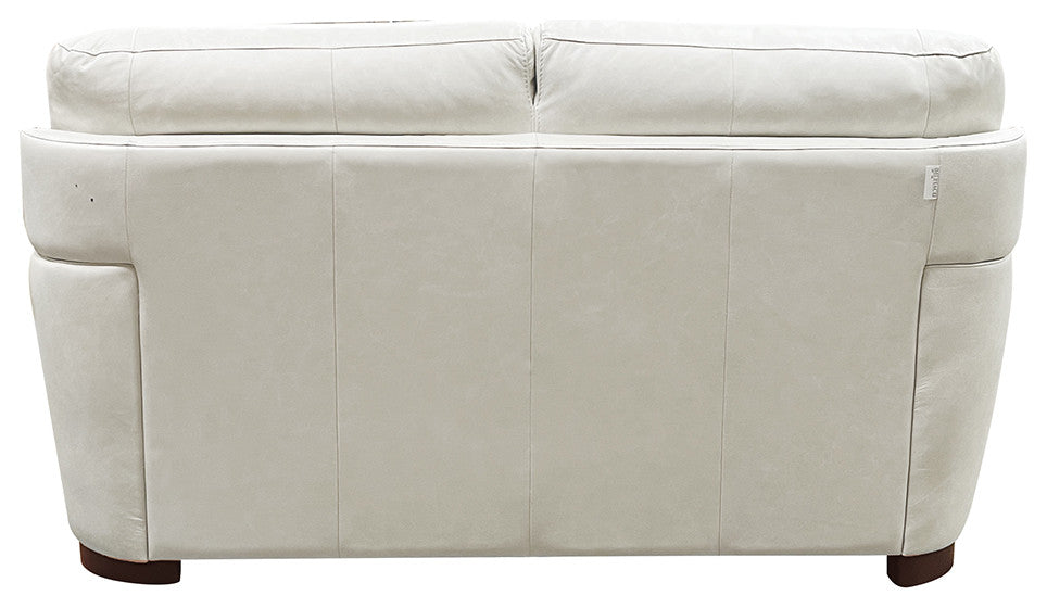 ACME Edrice Loveseat, Ice Gray Top Grain Leather