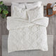 Madison Park Pacey 3 Piece Tufted Cotton Chenille Geometric Comforter Set