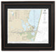Nautical Chart, Stover Point to Port Brownsville, Poster Framed