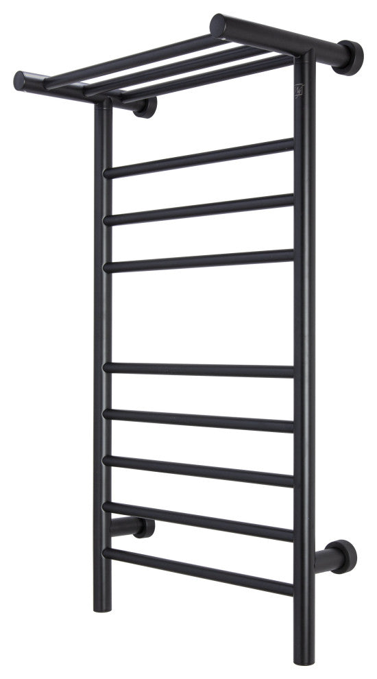 8 Bars Summit Towel Warmer, Dual Connection, Black