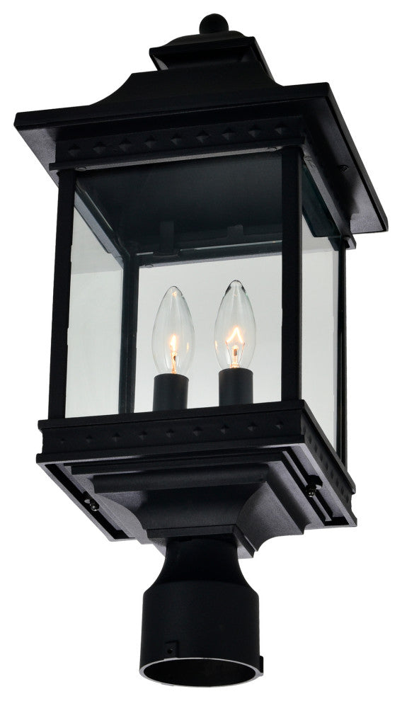 Cleveland 2 Light Black Outdoor Lantern Head