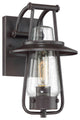 Stonyridge 1-Light Outdoor Wall Lantern, Satin Bronze