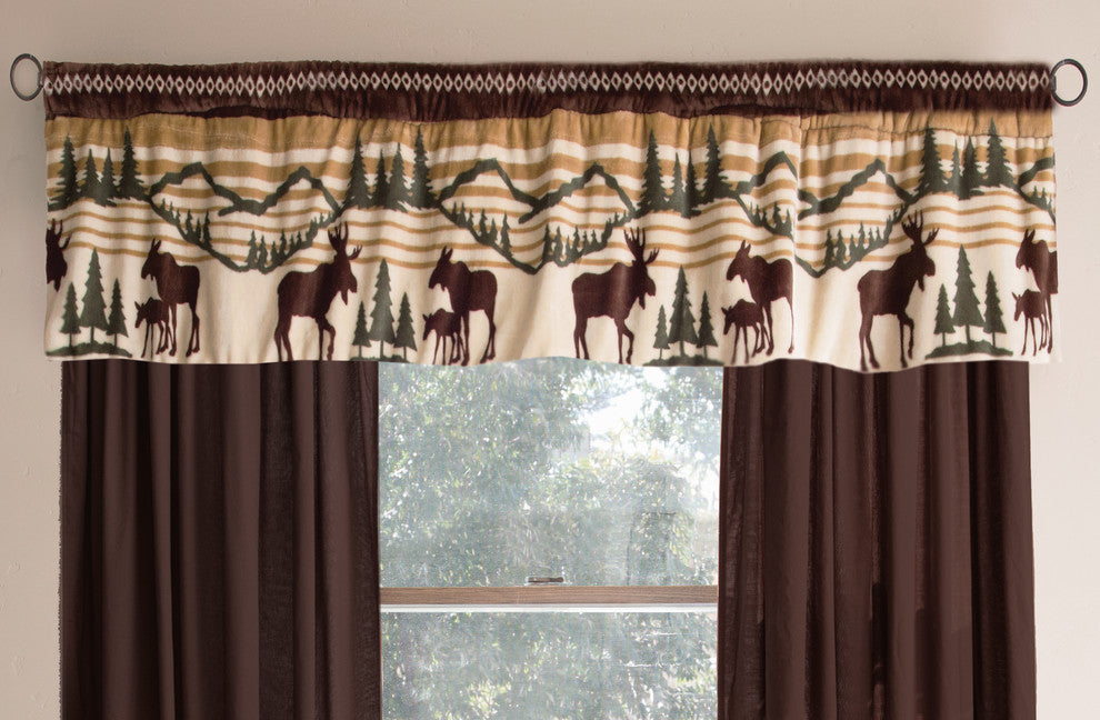 Carstens Hinterland Rustic Cabin Window Valence 80x15