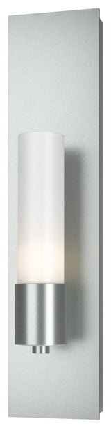 Pillar 1 Light Sconce, Vintage Platinum Finish, Opal Glass